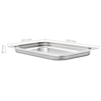 Contenitori Gastronorm 4 pz GN 1/1 40 mm in Acciaio Inox  cod mxl 78384