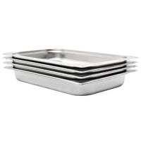 Contenitori Gastronorm 4 pz GN 1/1 65 mm in Acciaio Inox  cod mxl 78387