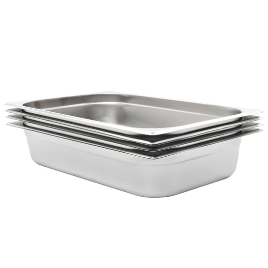 Contenitori Gastronorm 4 pz GN 1/1 100 mm in Acciaio Inox  cod mxl 78573