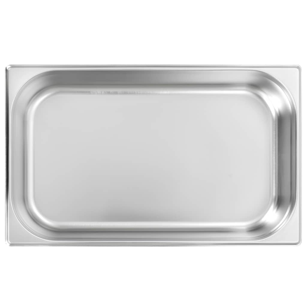 Contenitori Gastronorm 4 pz GN 1/1 100 mm in Acciaio Inox 50881