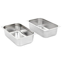 Contenitori Gastronorm 2 pz GN 1/1 150 mm in Acciaio Inox  cod mxl 78397