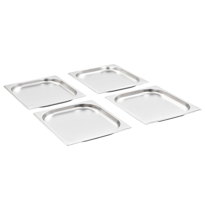 Contenitori Gastronorm 8 pz GN 1/2 20 mm in Acciaio Inox 50885