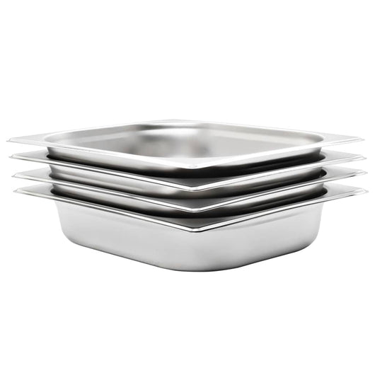 Contenitori Gastronorm 4 pz GN 1/2 65 mm in Acciaio Inox  cod mxl 59183