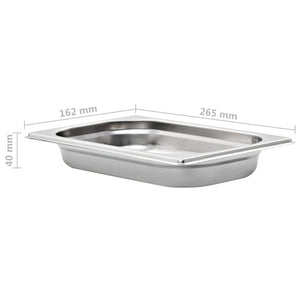 Contenitori Gastronorm 12 pz GN 1/4 40 mm in Acciaio Inox cod mxl 55177