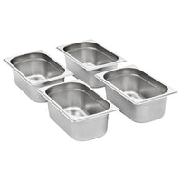 Contenitori Gastronorm 8 pz GN 1/4 100 mm in Acciaio Inox cod mxl 55534