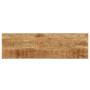 Tavolo Consolle 120x35x76 cm Legno Massello di Mango e Acciaio cod mxl 29797