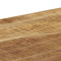 Tavolo Consolle 120x35x76 cm Legno Massello di Mango e Acciaio cod mxl 29797