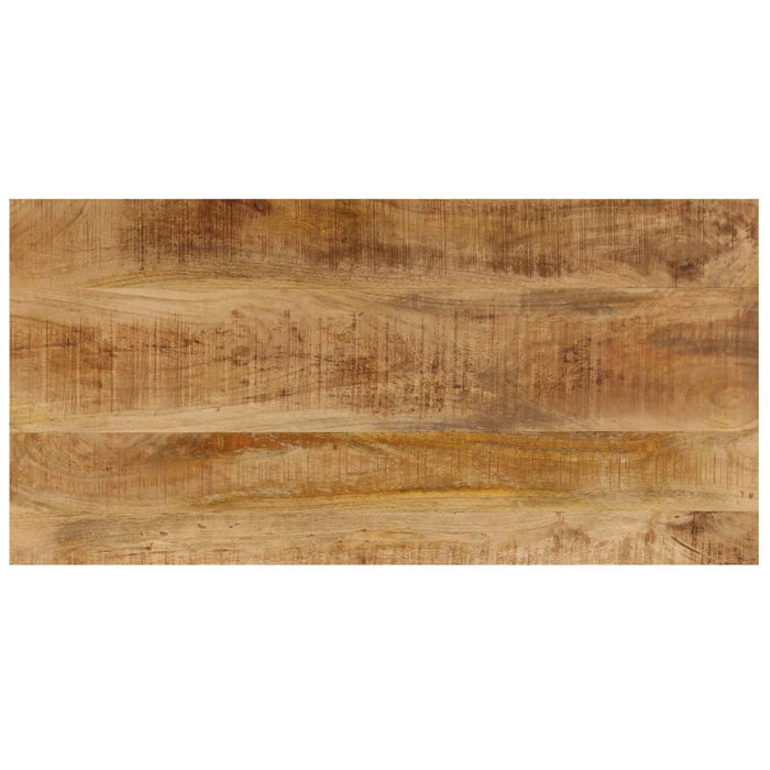 Tavolino da Caffè 100x50x35cm Legno Massello di Mango e Acciaio 247337