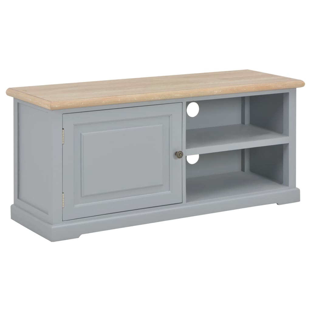 Mobile Porta TV Grigio 90x30x40 cm in Legno 249880