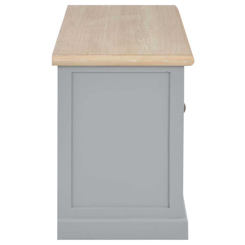 Mobile Porta TV Grigio 90x30x40 cm in Legno 249880