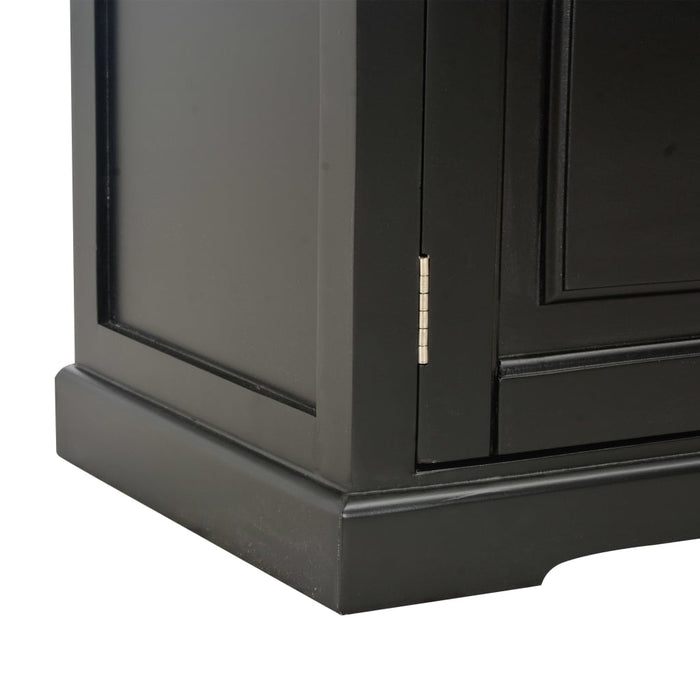 Mobile Porta TV Nero 120x30x40 cm in Legno cod mxl 17583