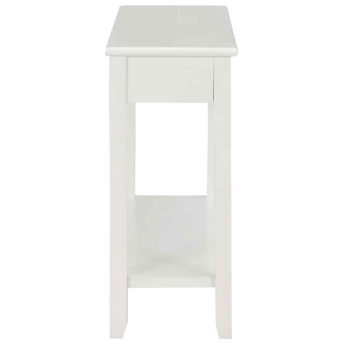 Tavolo Consolle Bianco 110x35x80 cm in Legno