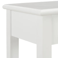 Tavolo Consolle Bianco 110x35x80 cm in Legno