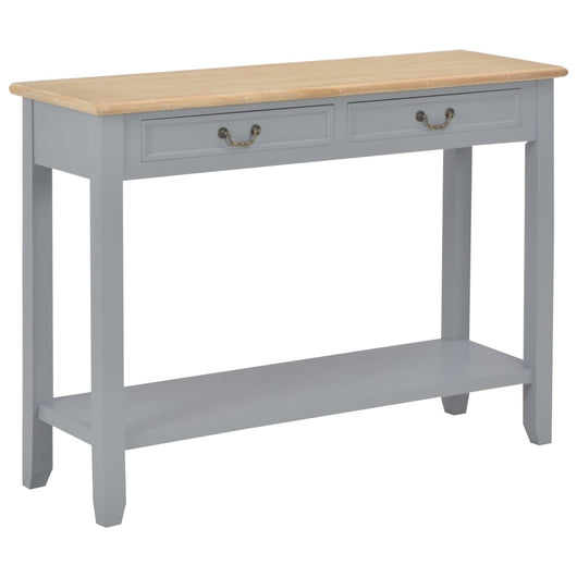 Tavolo Consolle Grigio 110x35x80 cm in Legno cod mxl 14342