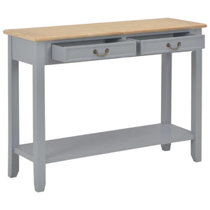 Tavolo Consolle Grigio 110x35x80 cm in Legno cod mxl 14342