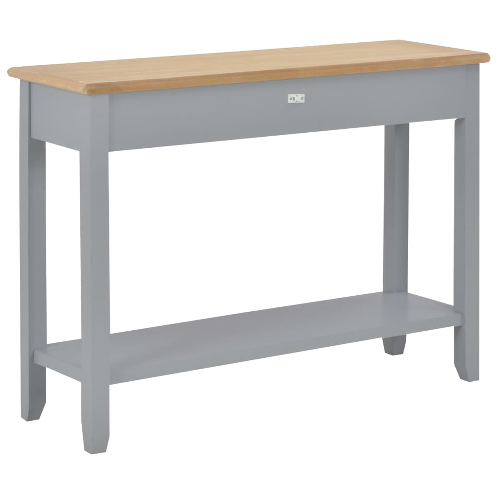 Tavolo Consolle Grigio 110x35x80 cm in Legno cod mxl 14342