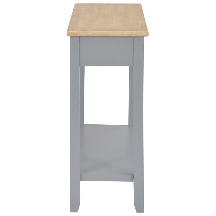 Tavolo Consolle Grigio 110x35x80 cm in Legno cod mxl 14342