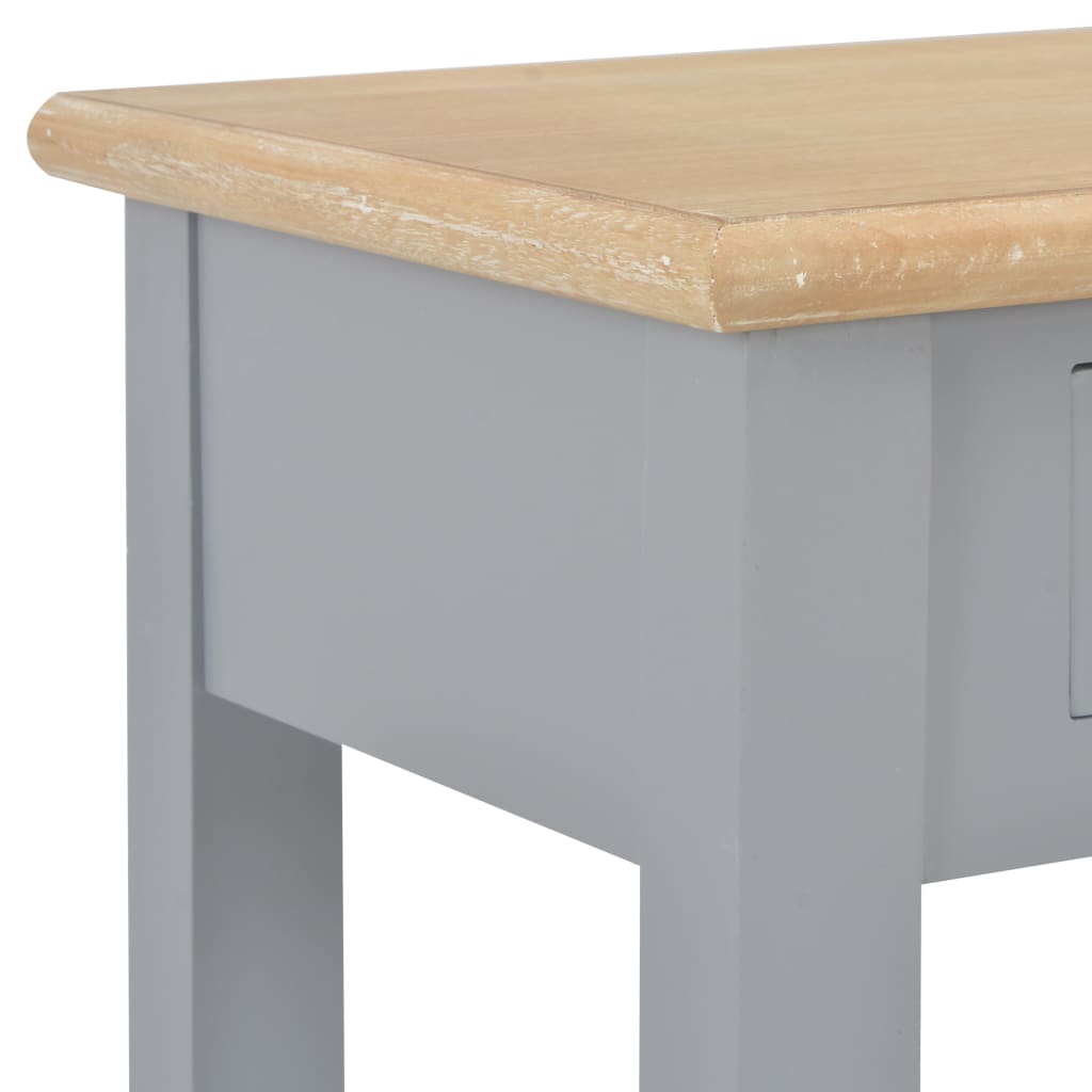 Tavolo Consolle Grigio 110x35x80 cm in Legno cod mxl 14342