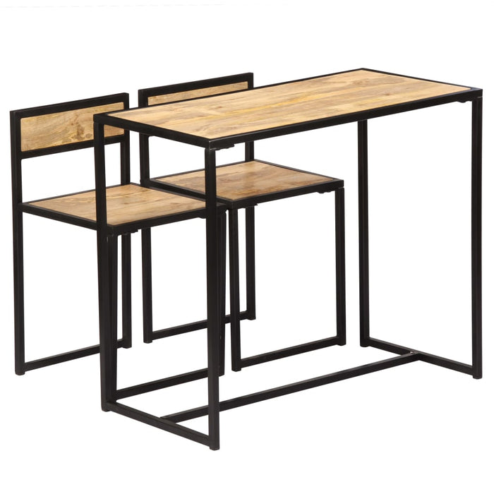 Set per Sala da Pranzo 3 pz in Legno Massello di Mango 247583