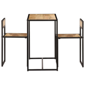 Set per Sala da Pranzo 3 pz in Legno Massello di Mango 247583