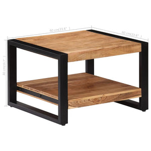 Tavolino da Caffè 60x60x40 cm in Legno Massello di Acacia cod mxl 56217