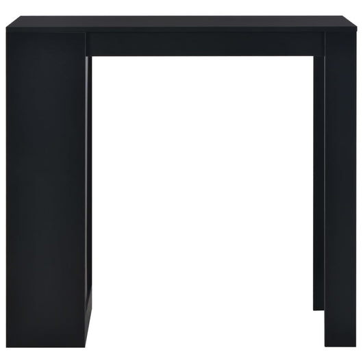 Tavolo da Bar con Ripiano Nero 110x50x103 cm cod mxl 7017