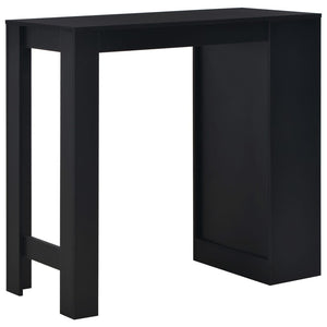 Tavolo da Bar con Ripiano Nero 110x50x103 cm cod mxl 7017