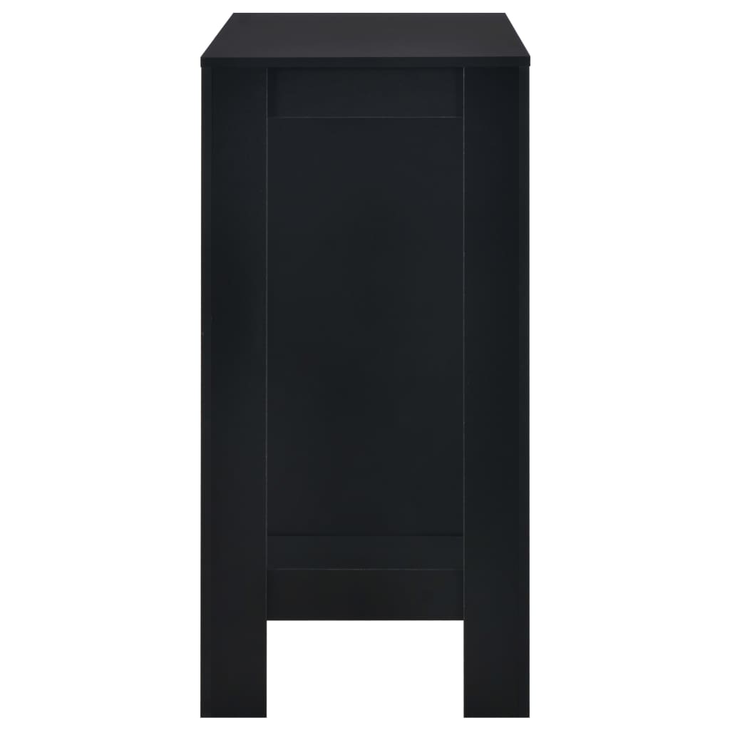 Tavolo da Bar con Ripiano Nero 110x50x103 cm cod mxl 7017