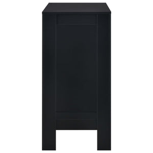 Tavolo da Bar con Ripiano Nero 110x50x103 cm cod mxl 7017