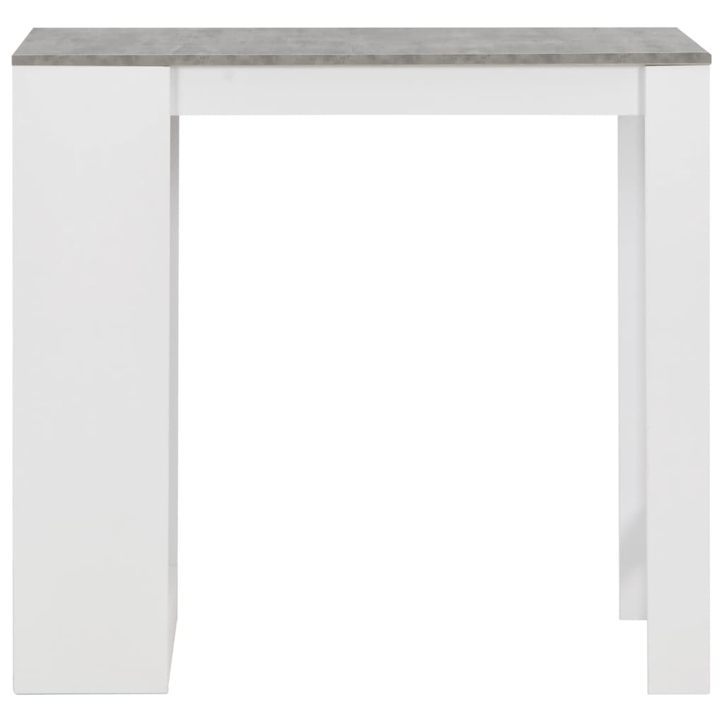 Tavolo da Bar con Ripiano Bianco 110x50x103 cm cod mxl 29866