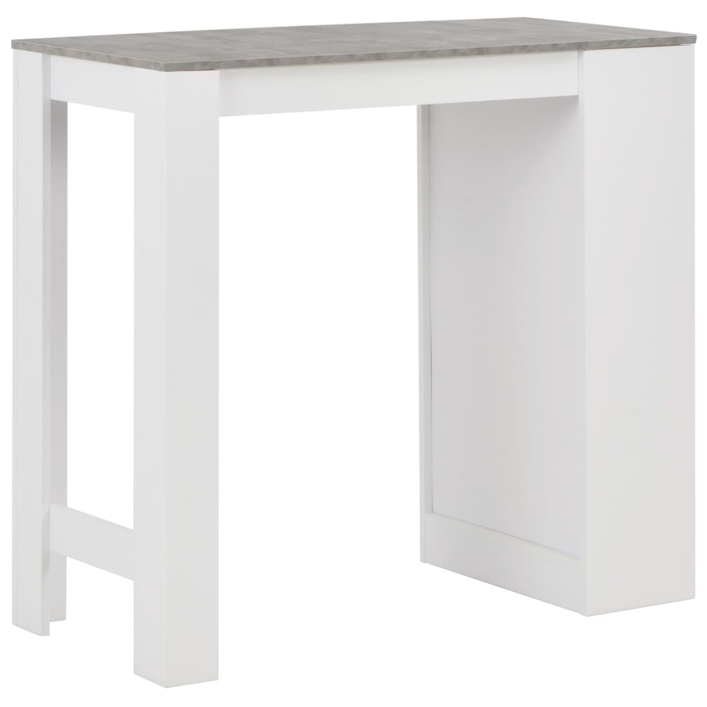 Tavolo da Bar con Ripiano Bianco 110x50x103 cm cod mxl 29866