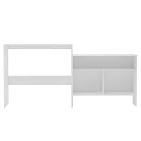 Tavolo da Bar a 2 Livelli Bianco 130x40x120 cod mxl 64929