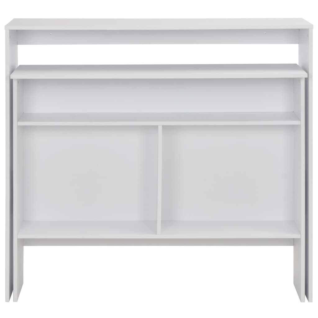 Tavolo da Bar a 2 Livelli Bianco 130x40x120 cod mxl 64929