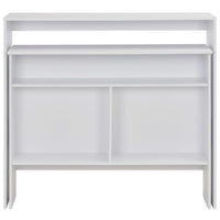 Tavolo da Bar a 2 Livelli Bianco 130x40x120 cod mxl 64929