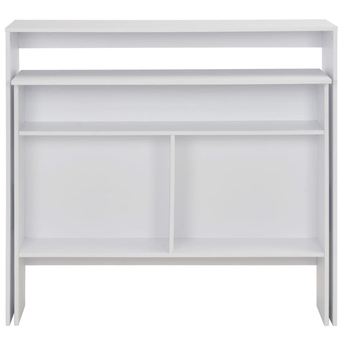 Tavolo da Bar a 2 Livelli Bianco 130x40x120 cod mxl 64929