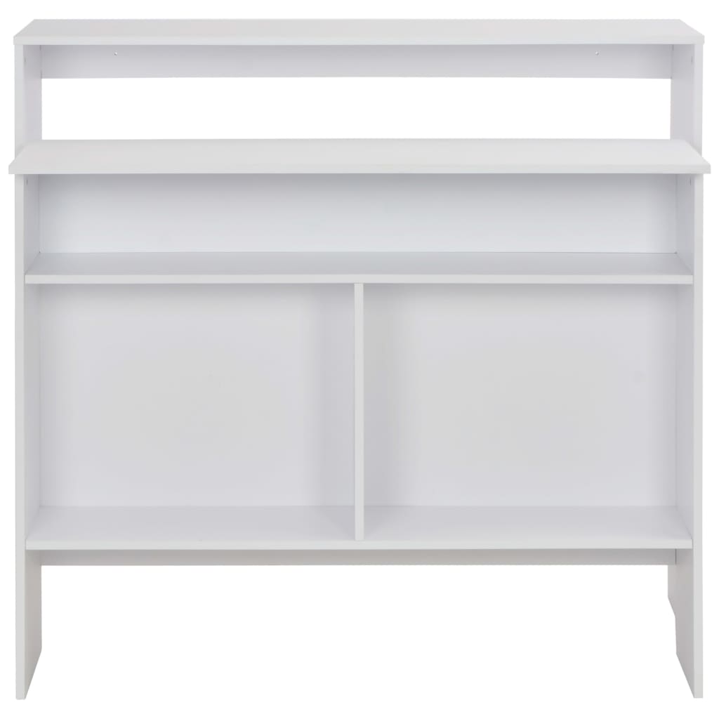 Tavolo da Bar a 2 Livelli Bianco 130x40x120 cod mxl 64929