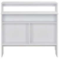 Tavolo da Bar a 2 Livelli Bianco 130x40x120 cod mxl 64929