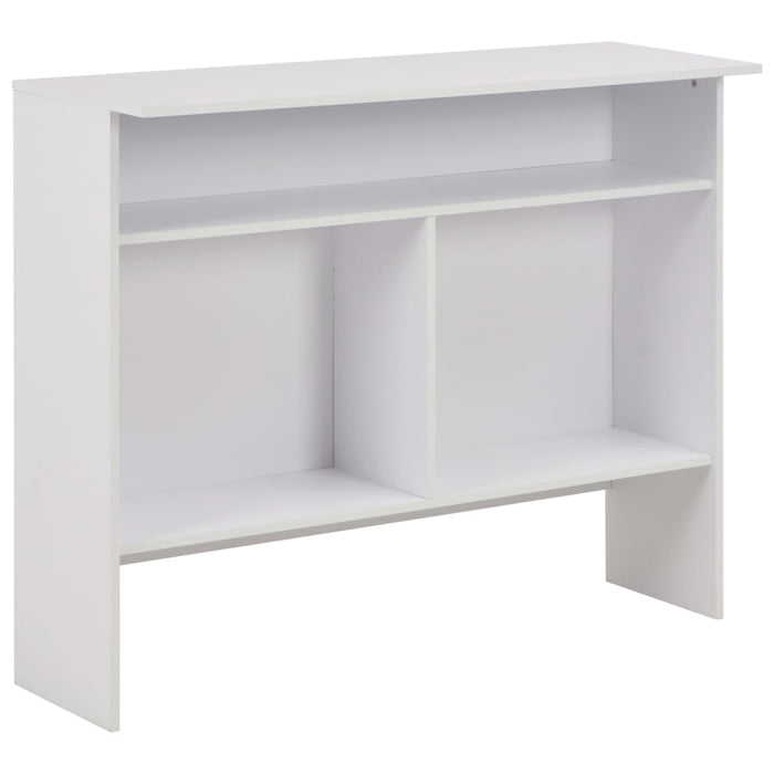 Tavolo da Bar a 2 Livelli Bianco 130x40x120 cod mxl 64929