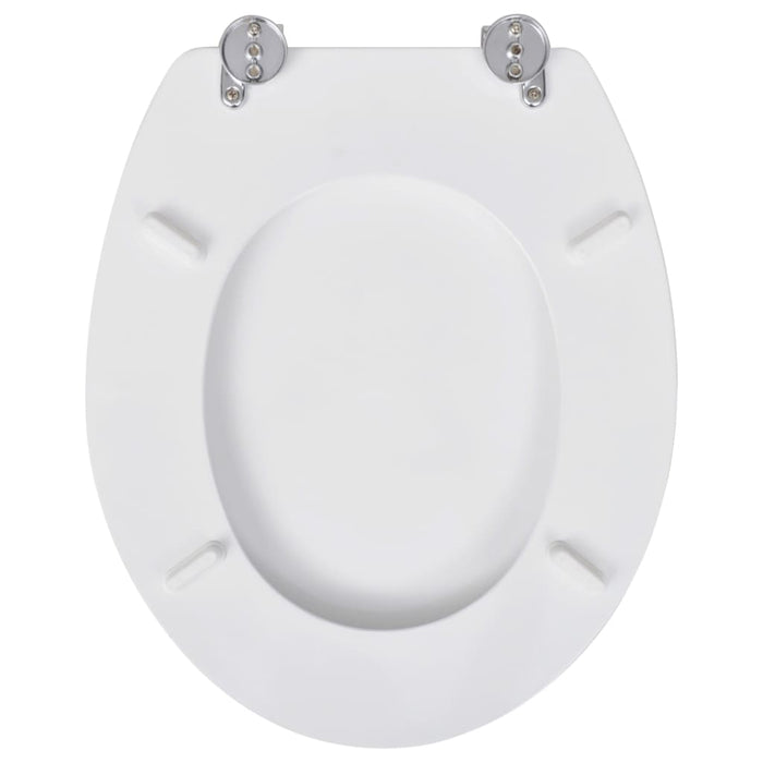 Tavolette WC con Coperchi 2 pz in MDF Bianche cod mxl 76651