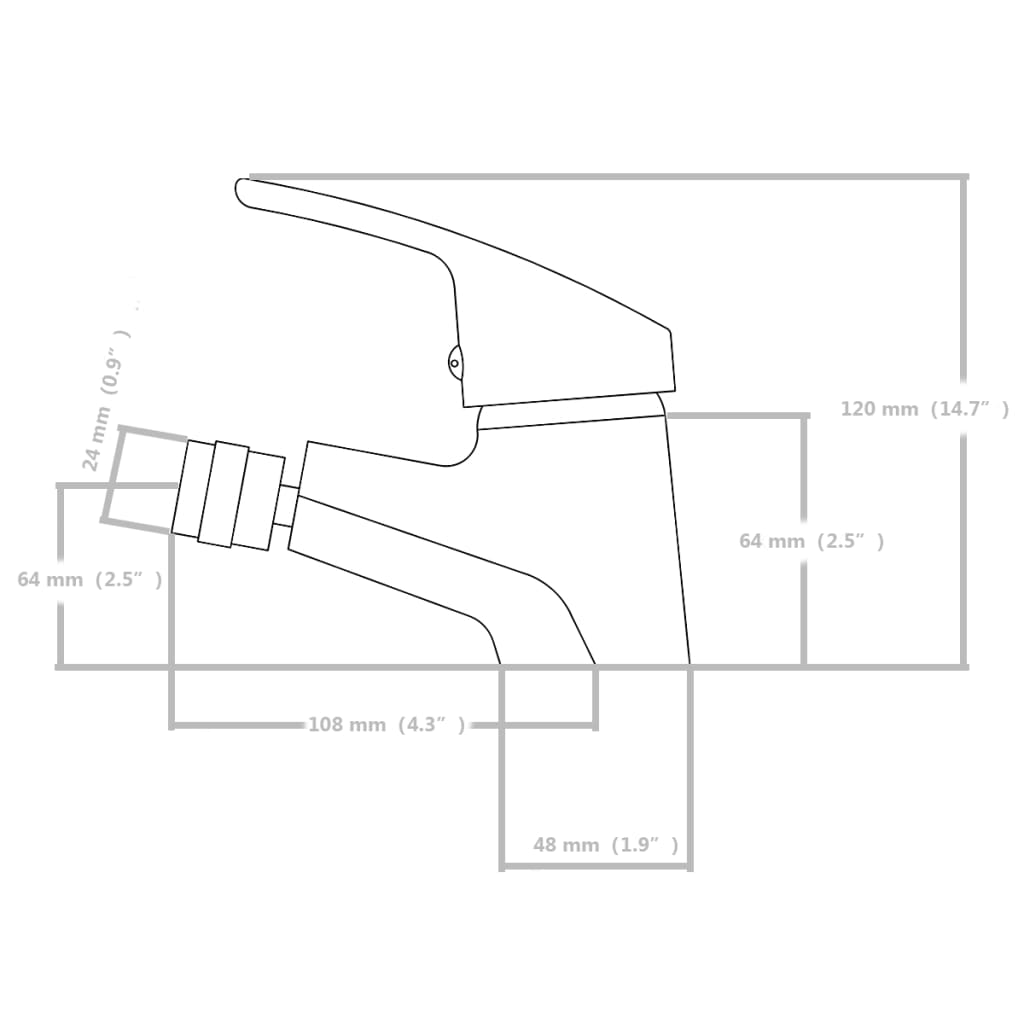 Rubinetti per Bidè 2 pz Cromati 275920