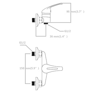 Set Miscelatori Doccia 2 pz 