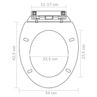 Copriwater a Chiusura Rallentata 2pz Plastica Bianco 275927