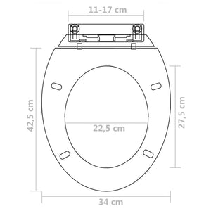 Copriwater a Chiusura Rallentata 2pz Plastica Bianco 275927