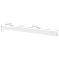 Mensole a Parete 4 pz Bianco 120 cm cod mxl 33336