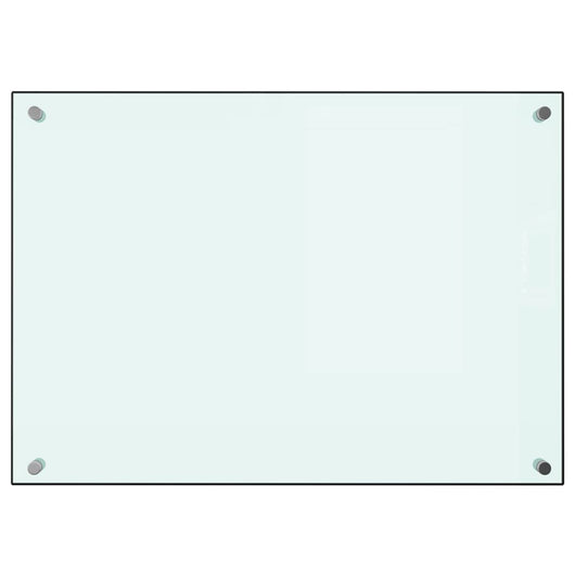  Paraschizzi per Cucina Bianco 70x50 cm in Vetro Temperatocod mxl 97045