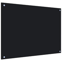 Paraschizzi per Cucina Nero 80x60 cm in Vetro Temperatocod mxl 97241