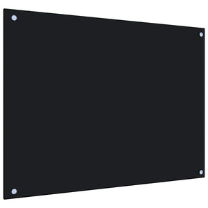 Paraschizzi per Cucina Nero 80x60 cm in Vetro Temperatocod mxl 97241