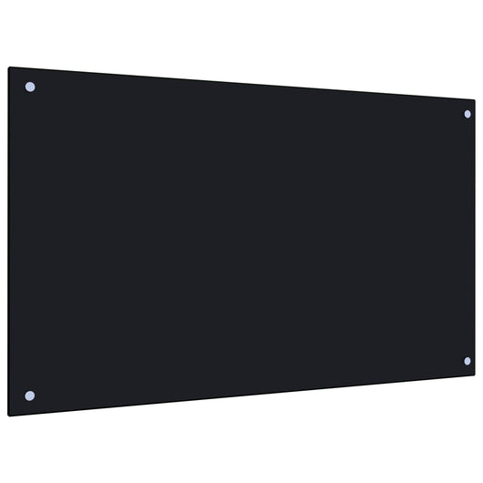  Paraschizzi per Cucina Nero 100x60 cm in Vetro Temperatocod mxl 97353