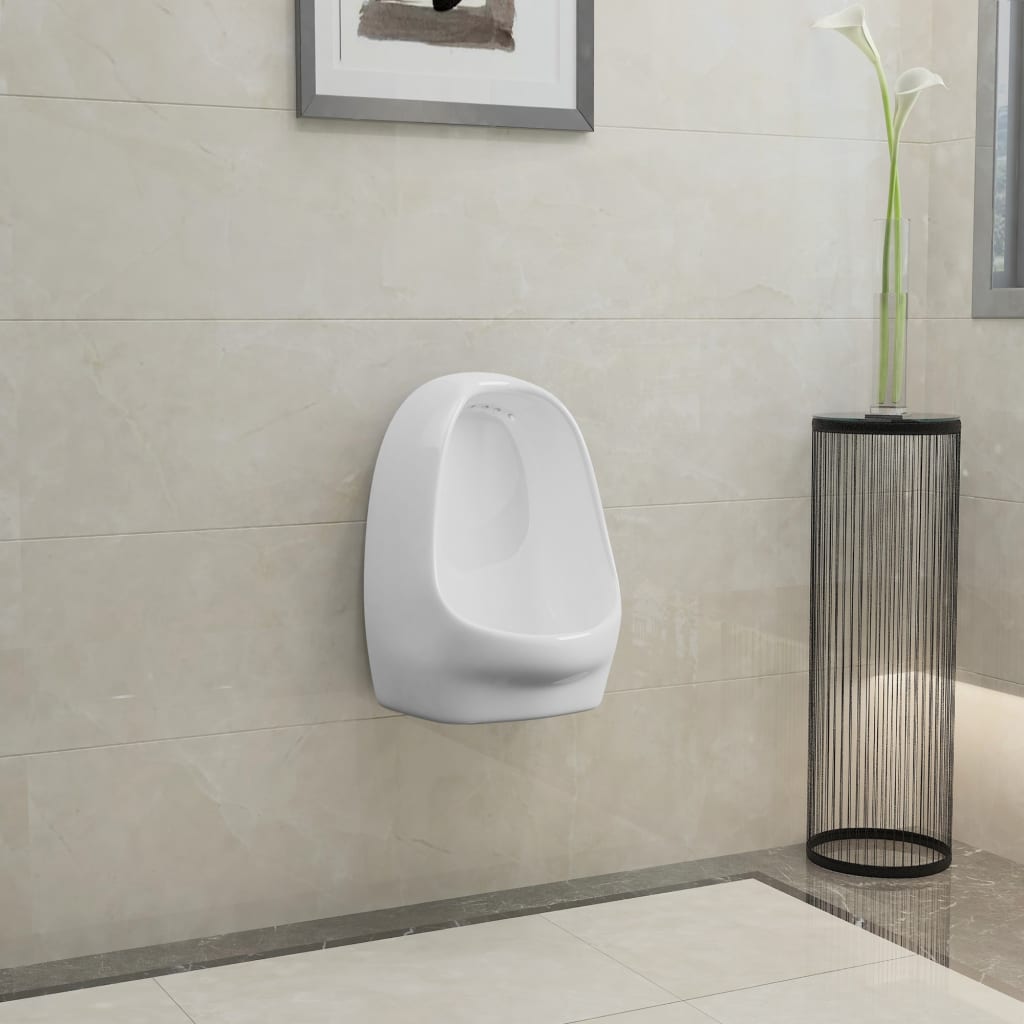 Orinatoio Sospeso con Sciacquone in Ceramica Bianco 143986