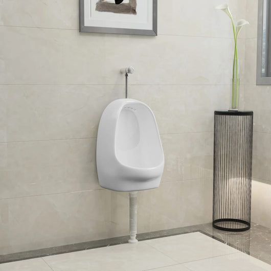 Orinatoio Sospeso con Sciacquone in Ceramica Bianco 143986